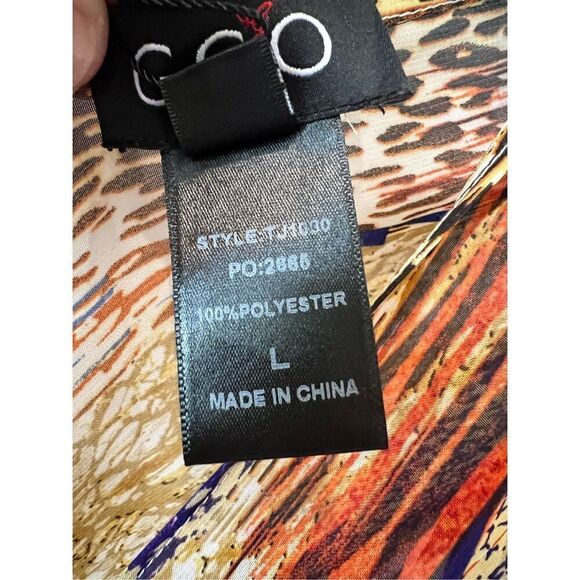 New GlGIO Kimono rainbow leopard print striped pattern with bat sleeves - Picture 11 of 14